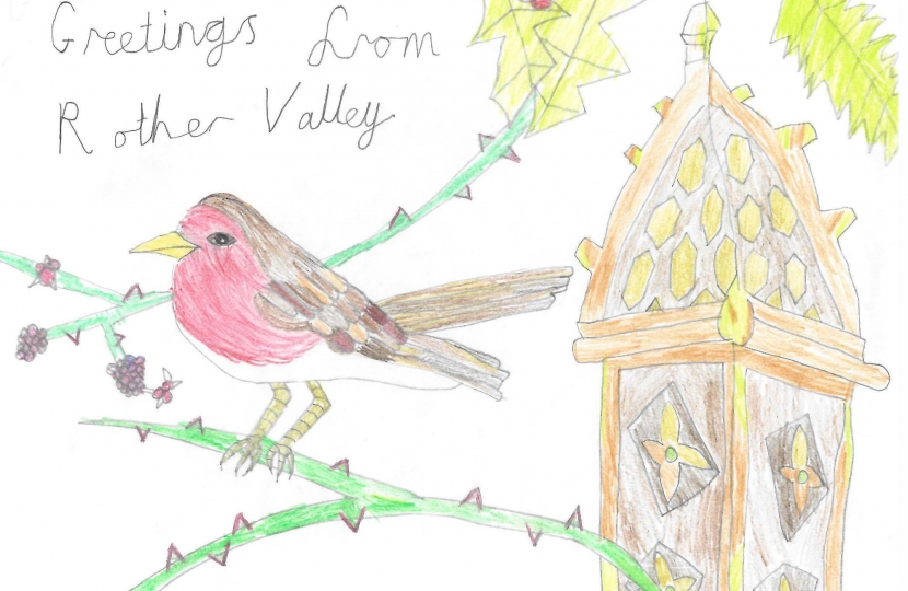 Winning design by Alexander Cox, age 8, Laughton Common