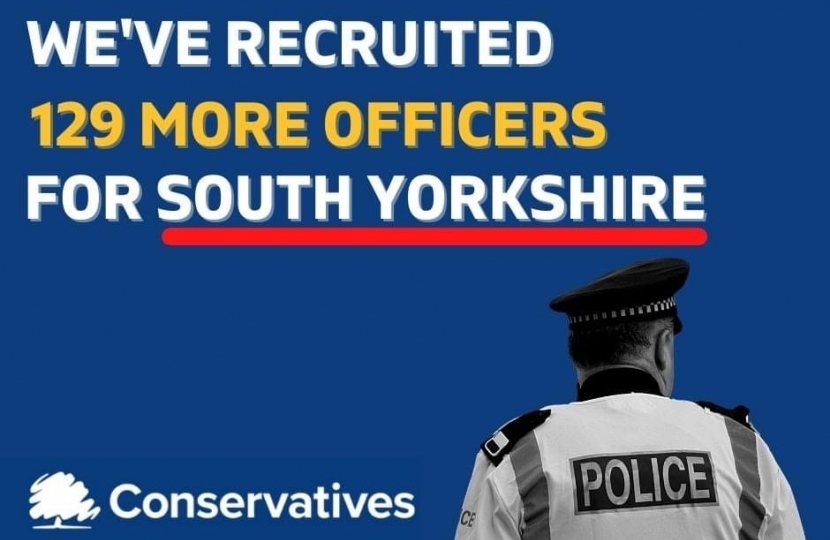 129 more police officers recruited in South Yorkshire