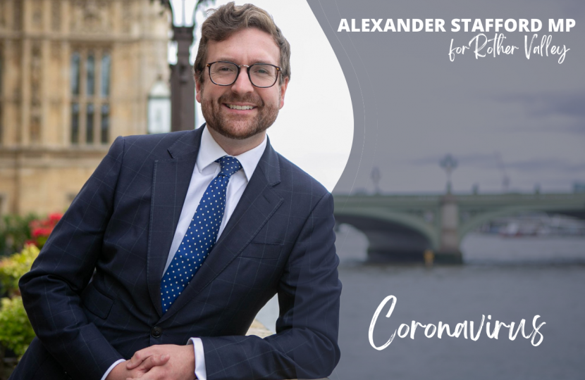 Alexander Stafford MP Coronavirus