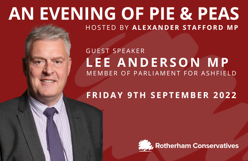 Lee Anderson MP Alexander Stafford MP Rotherham Conservatives
