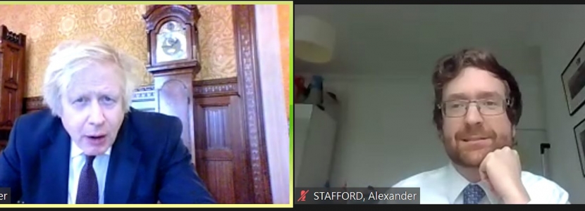 Alexander Stafford MP has virtual meeting with PM Boris Johnson