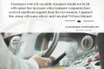 Alexander Stafford MP transport hike quote