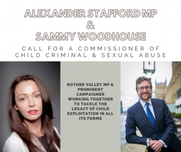 Alexander Stafford MP and Sammy Woodhouse