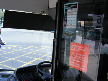 "MA127 formerly Arriva London, Valletta, BUS 234 with table of Malta fares (2013)" by sludgegulper is licensed under CC BY-SA 2.0.